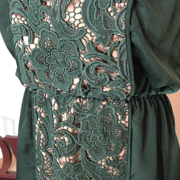 Jessica Simpson small green lace dress - Picture 2 of 6